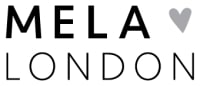 MELA LONDON fashion brand logo image