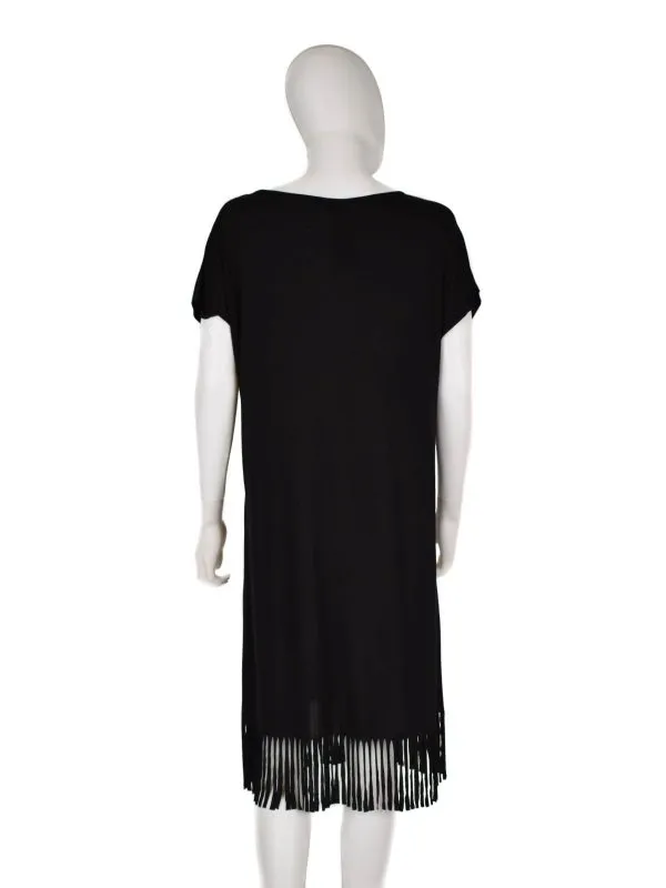 Rochie casual Lascana EU 40 | Negru, Midi, Vâscoză - Image 2