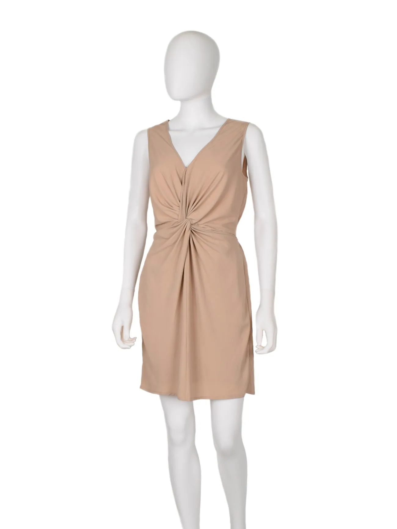 Rochie office Miss Selfridge EU 38 | Bej, Mini, Fără mâneci, Poliester