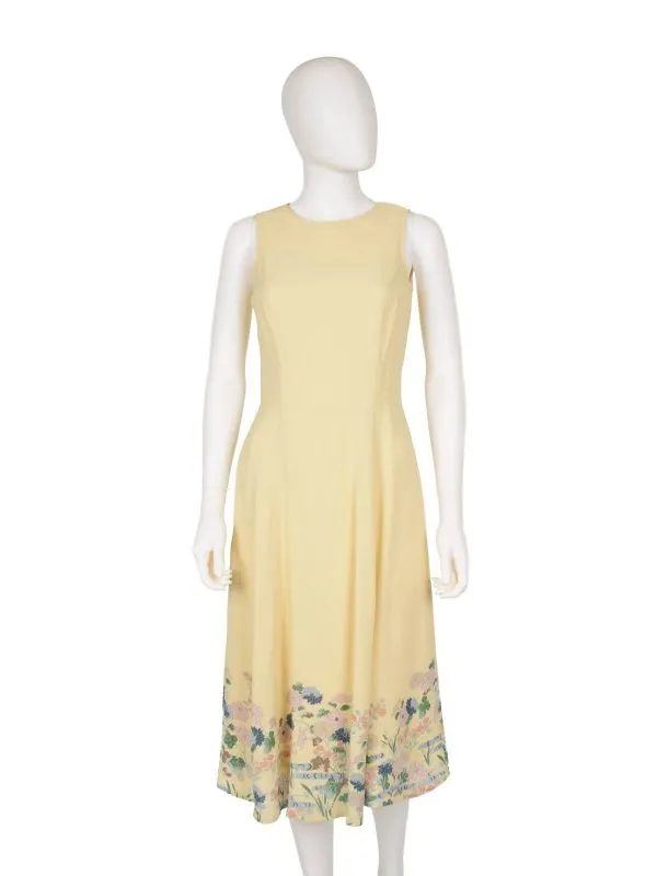 Rochie casual ASOS EU 36 | Crem, Midi, Fără mâneci, Vâscoză