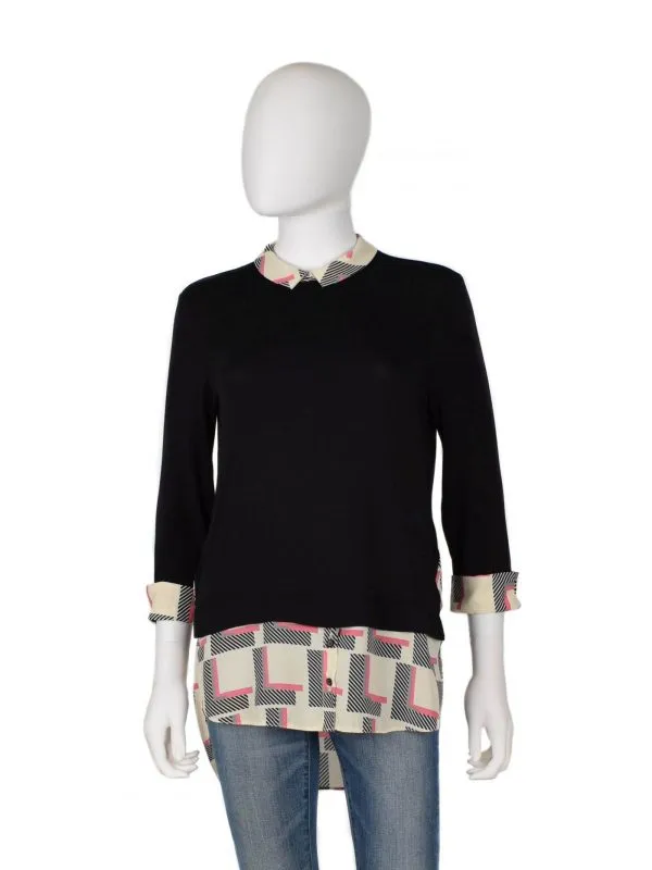 Bluză Dorothy Perkins S | Negru, Normal, Vâscoză