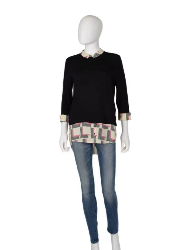 Bluză Dorothy Perkins S | Negru, Normal, Vâscoză - Image 3