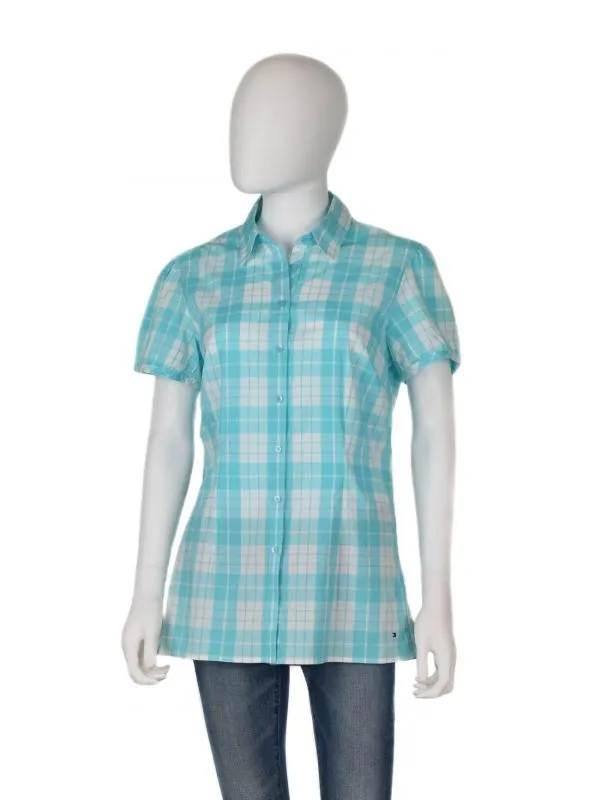 Cămașă Tommy Hilfiger UK 10 | Bleu, Normal, Bumbac
