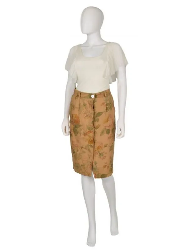 Fustă Max Mara UK 14 | Maro, Midi, In - Image 3