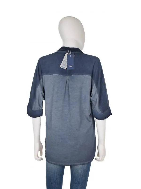 Top Cecil S | Albastru, Normal, Bumbac - Image 3