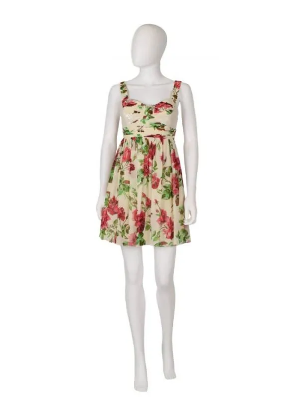 Rochie de seară Lipsy London UK 8 | Crem, Mini, Poliester - Image 2