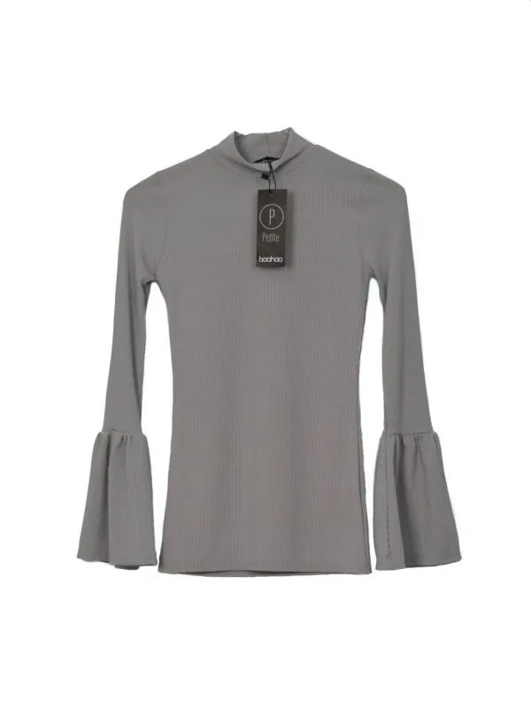 Bluză Boohoo EU 34 | Gri, Normal, Poliester