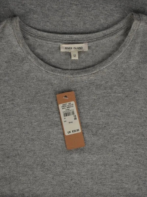 Top River Island EU 38 | Gri, Normal, Vâscoză - Image 5