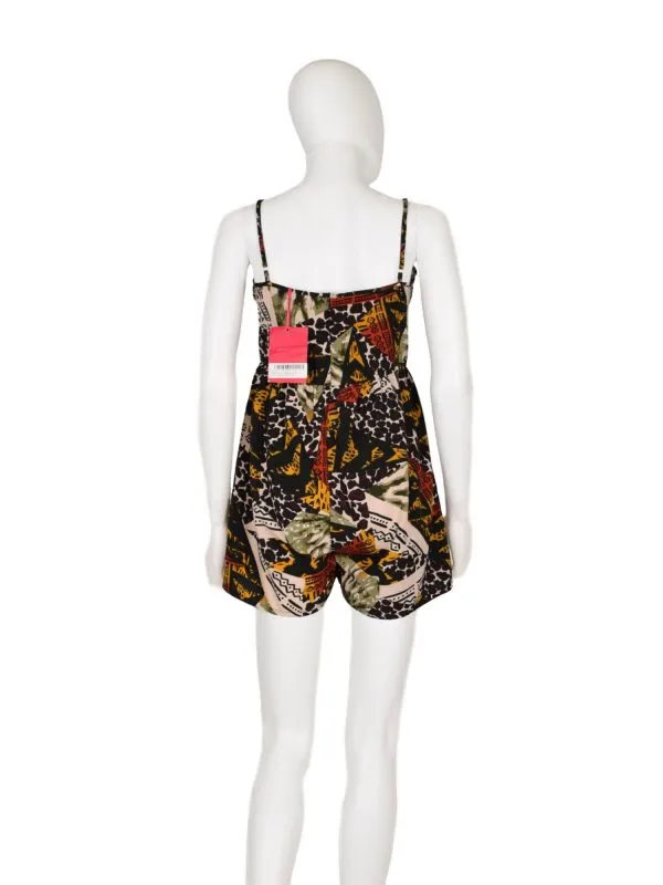 Salopetă Boohoo M | Multicolor, Scurtă, Bretele subțiri, Floral & Tropical, Poliester - Image 2