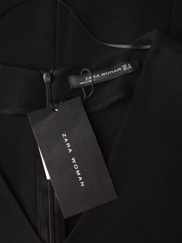 Bluză Zara M | Negru, Normal, Vâscoză - Image 3