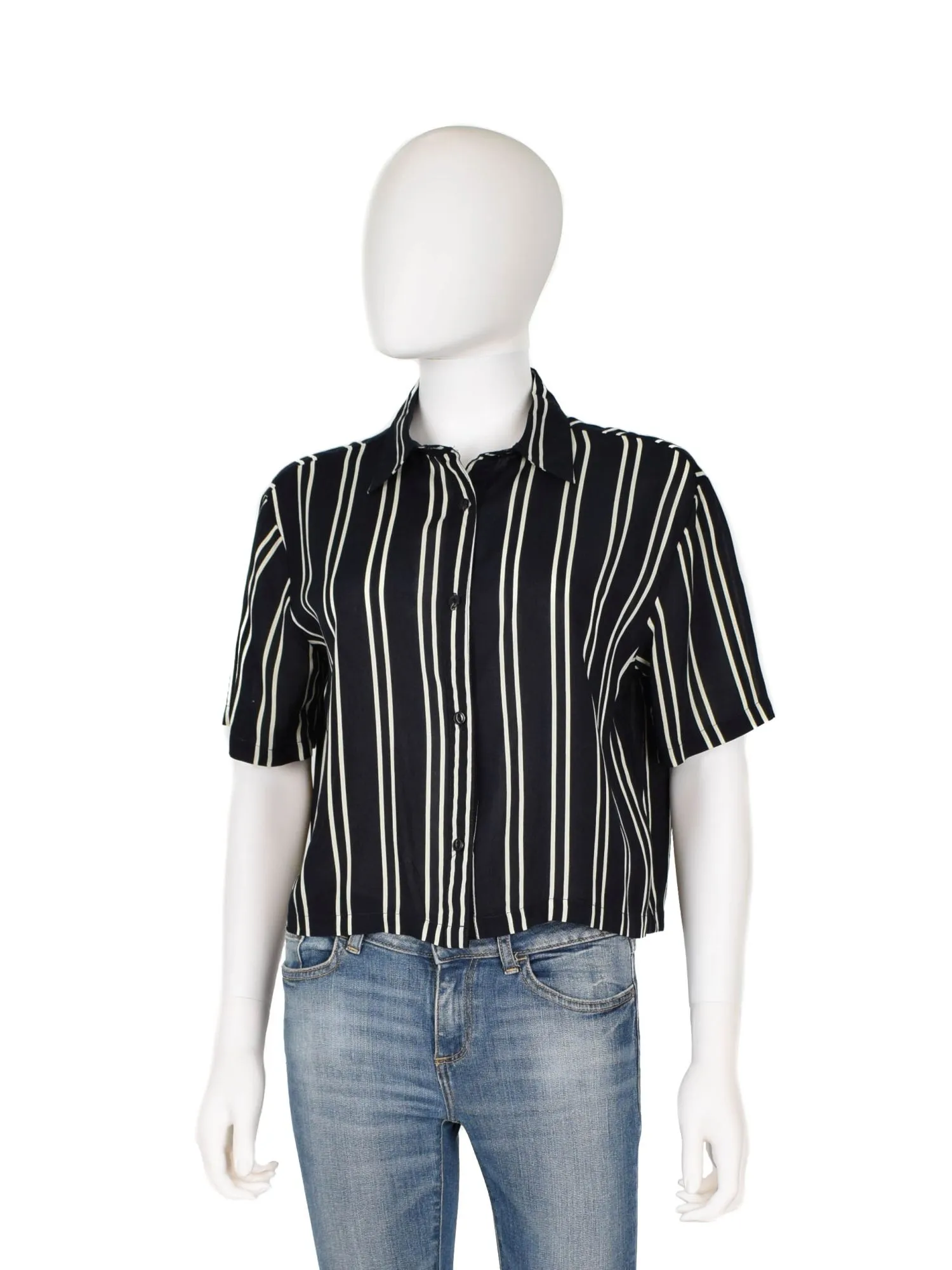 Cămașă Boohoo EU 38 | Negru, Normal, Vâscoză