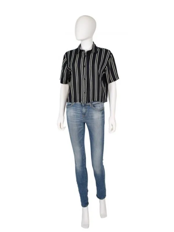 Cămașă Boohoo EU 38 | Negru, Normal, Vâscoză - Image 2