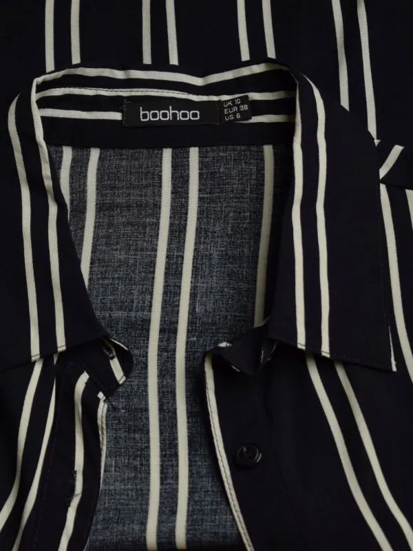 Cămașă Boohoo EU 38 | Negru, Normal, Vâscoză - Image 4