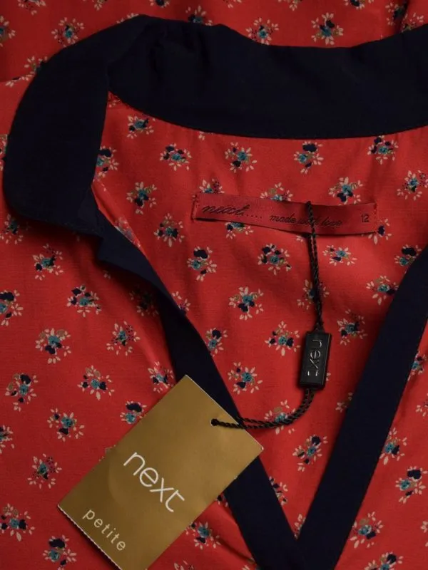 Rochie casual Next UK 12 | Roșu, Mini, Vâscoză - Image 3