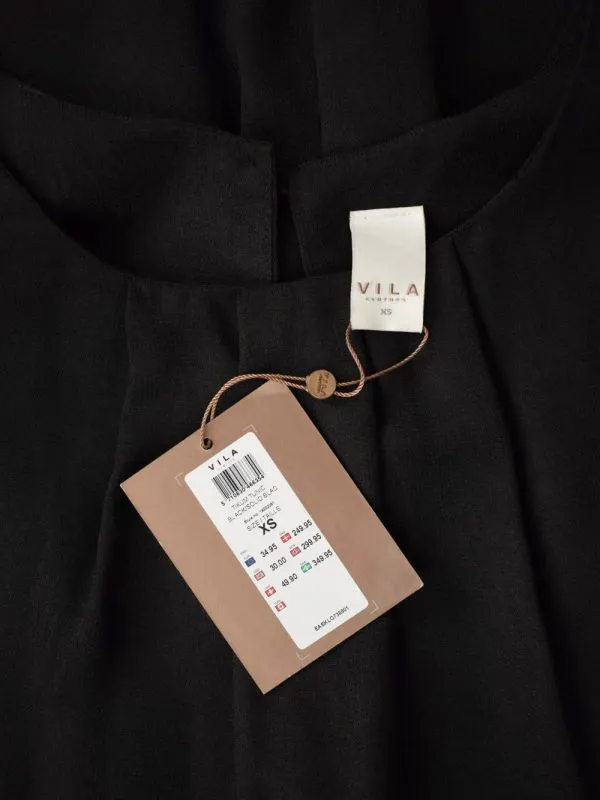Rochie casual VILA XS | Negru, Mini, Poliester - Image 3