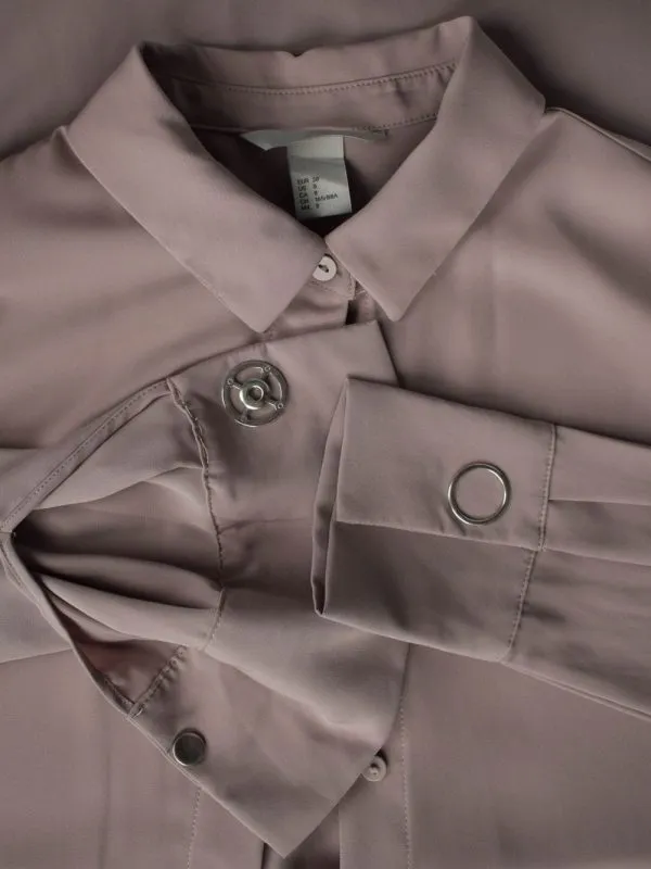 Cămașă H&M EU 38 | Mov, Normal, Poliester - Image 4