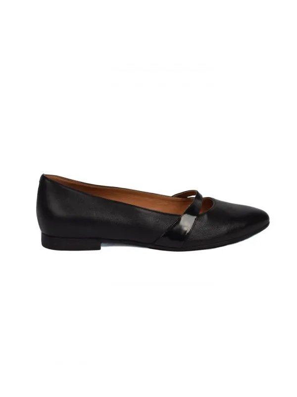 Balerini ECCO EU 39 | Negru, Piele naturală