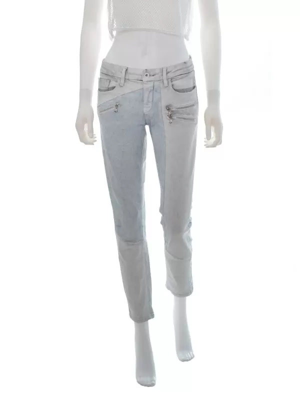 Blugi Calvin Klein US 28 | Bleu, Lungi, Bumbac