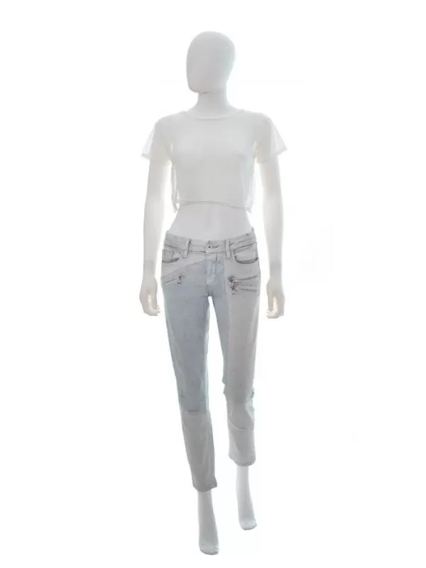 Blugi Calvin Klein US 28 | Bleu, Lungi, Bumbac - Image 6
