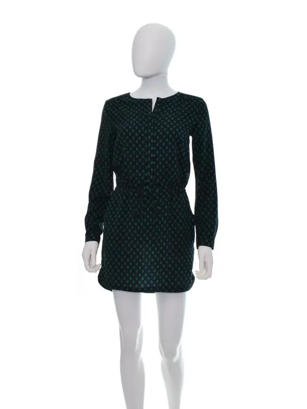 Rochie casual Mango XS | Verde, Mini, Poliester