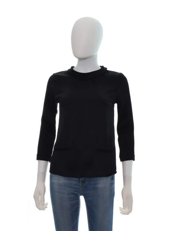 Bluză Massimo Dutti EU 36 | Negru, Normal, Vâscoză