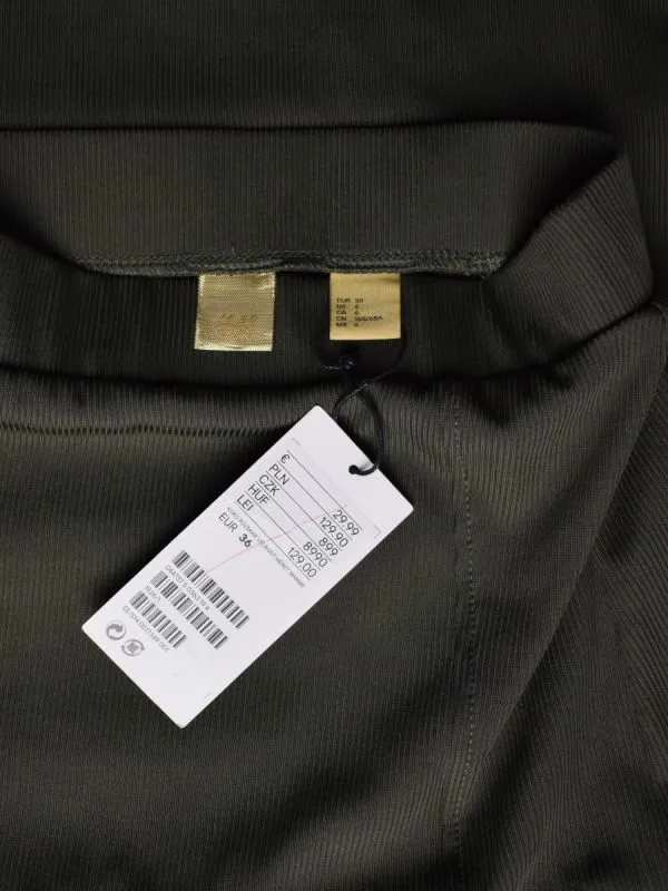Fustă H&M EU 36 | Khaki, Midi, Poliamidă - Image 4