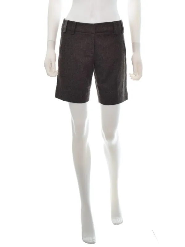 Pantaloni River Island EU 34 | Maro, Scurți, Lână
