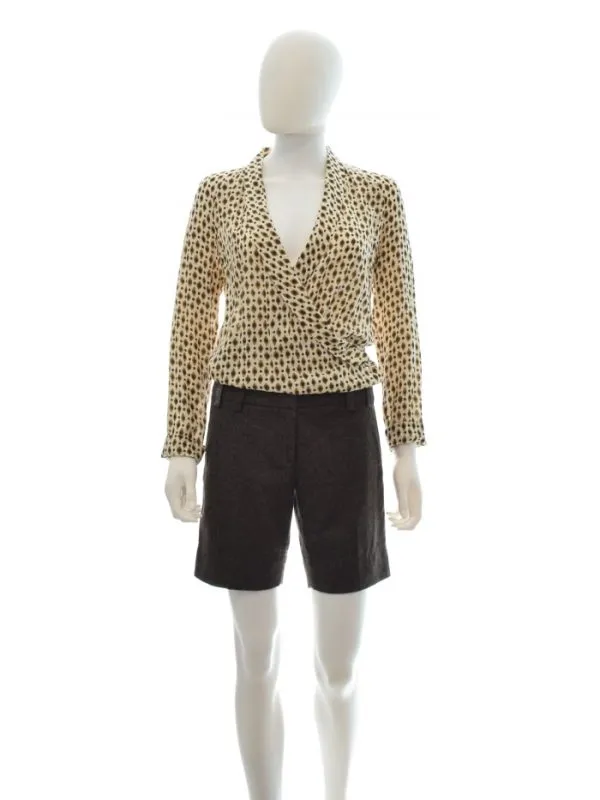 Pantaloni River Island EU 34 | Maro, Scurți, Lână - Image 5