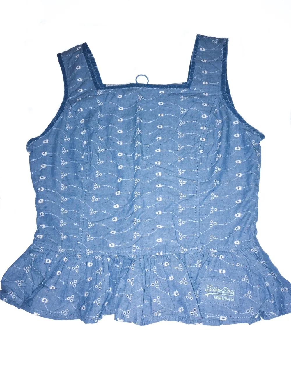 Top Superdry L | Albastru, Normal, Bumbac