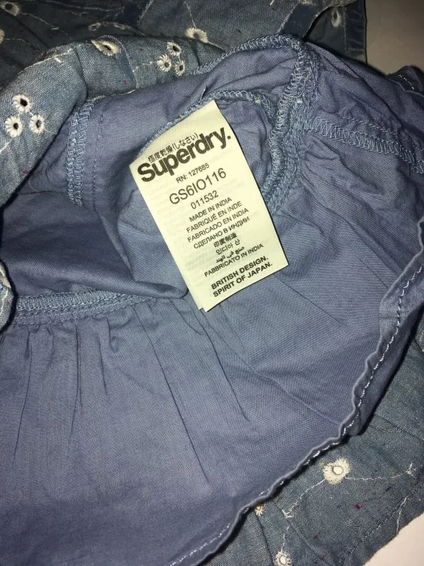Top Superdry L | Albastru, Normal, Bumbac - Image 3