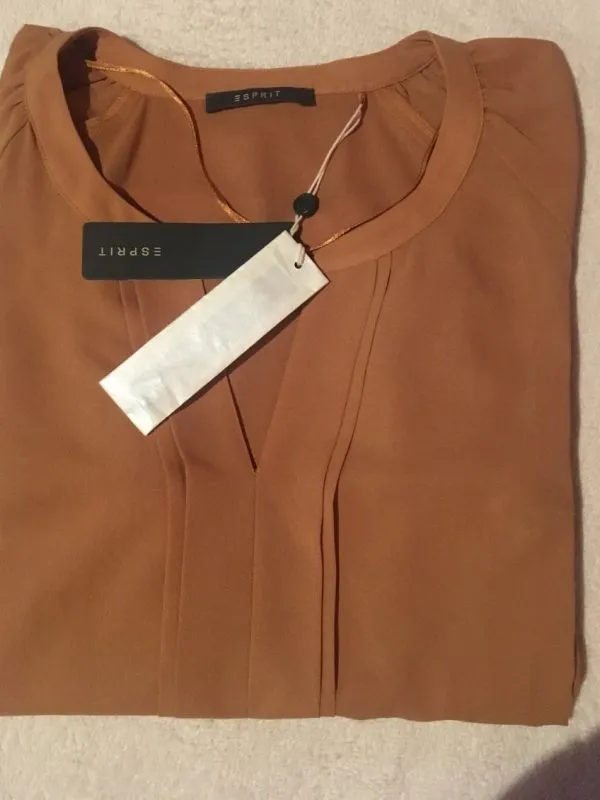 Cămașă Esprit EU 38 | Galben, Normal, Poliester - Image 4