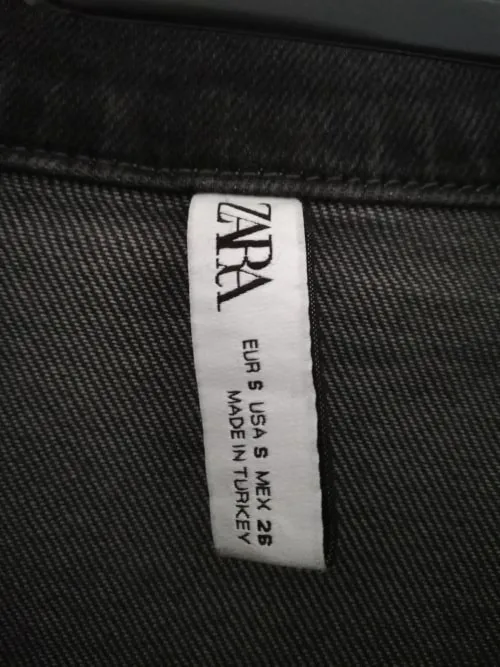 Rochie casual Zara S | Negru, Mini, Bumbac - Image 2