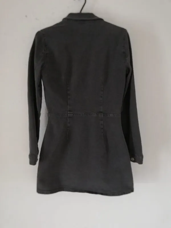 Rochie casual Zara S | Negru, Mini, Bumbac - Image 3