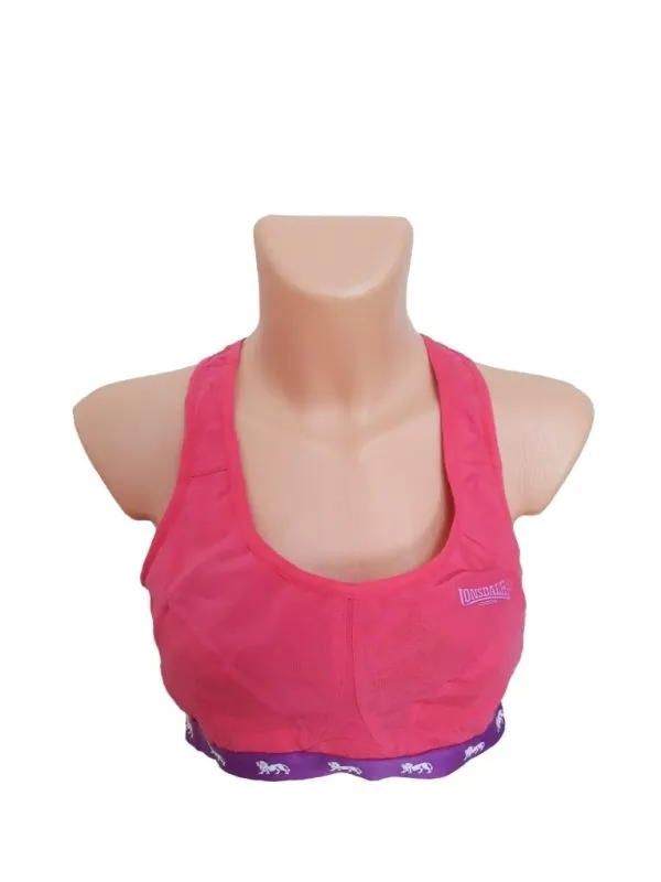 Bustieră sport Lonsdale EU 38 | Roz, Bumbac