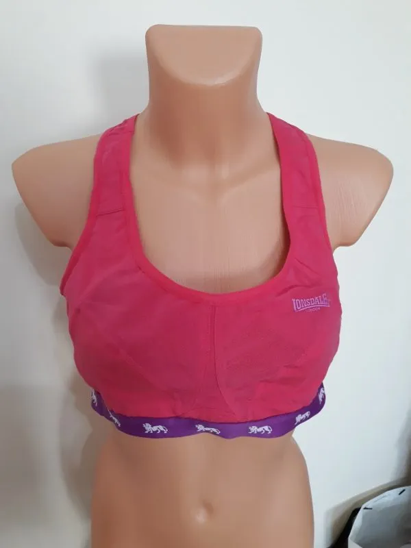 Bustieră sport Lonsdale EU 38 | Roz, Bumbac - Image 8