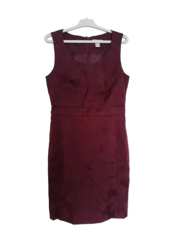 Rochie office H&M EU 38 | Burgundy, Midi, Bumbac
