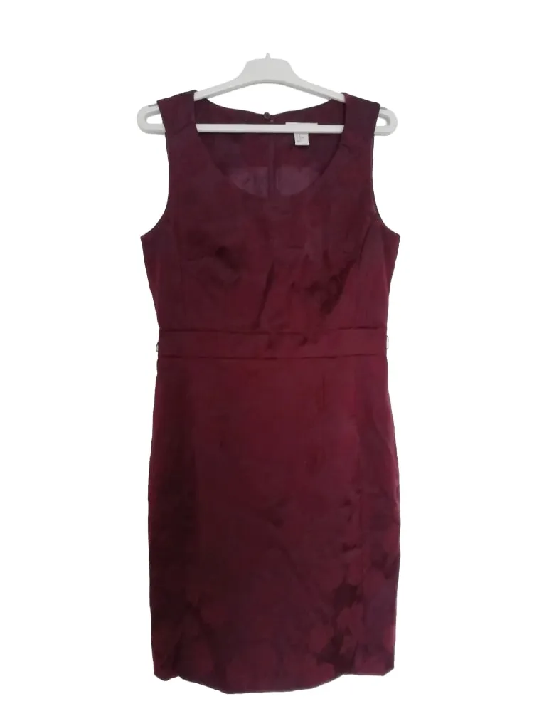 Rochie office H&M EU 38 | Burgundy, Midi, Bumbac