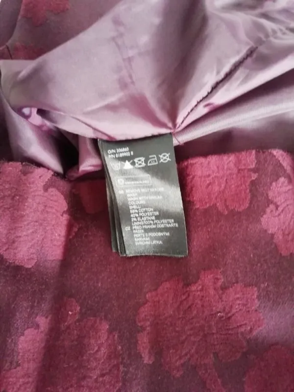 Rochie office H&M EU 38 | Burgundy, Midi, Bumbac - Image 3