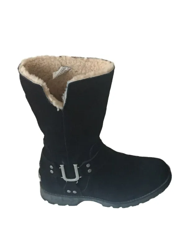 Ghete UGG EU 37 | Negru, Piele naturală