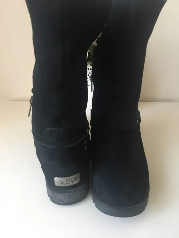 Ghete UGG EU 37 | Negru, Piele naturală - Image 2