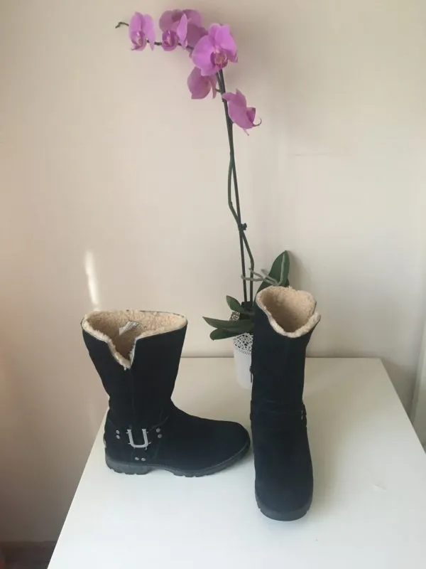 Ghete UGG EU 37 | Negru, Piele naturală - Image 6
