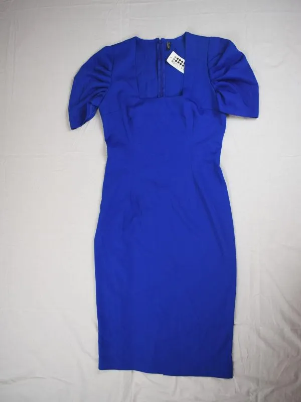 Rochie office KARLA.CLUB L | Albastru, Midi, Poliester - Image 2