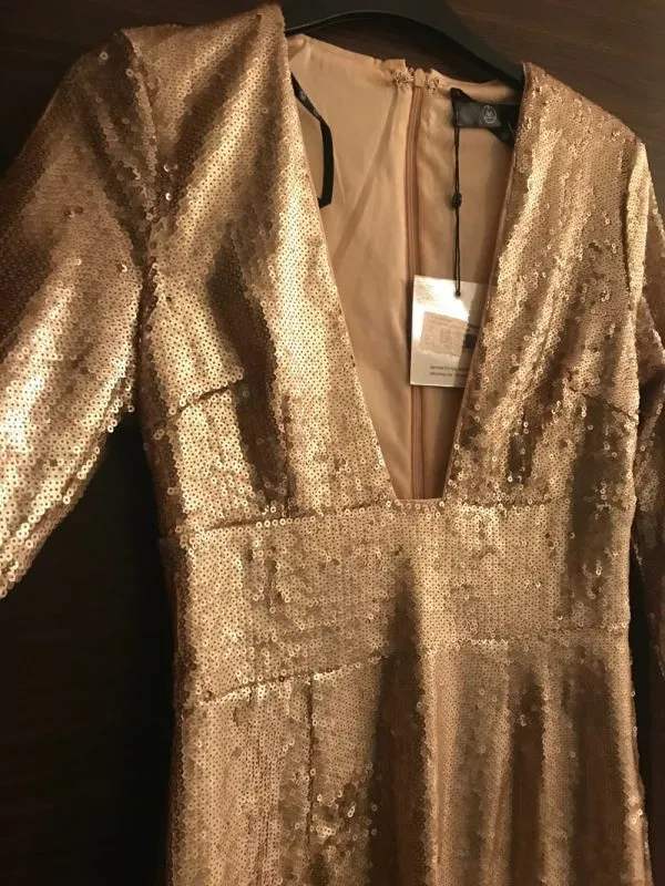 Rochie de seară Missguided EU 36 | Auriu, Mini, Poliester - Image 6