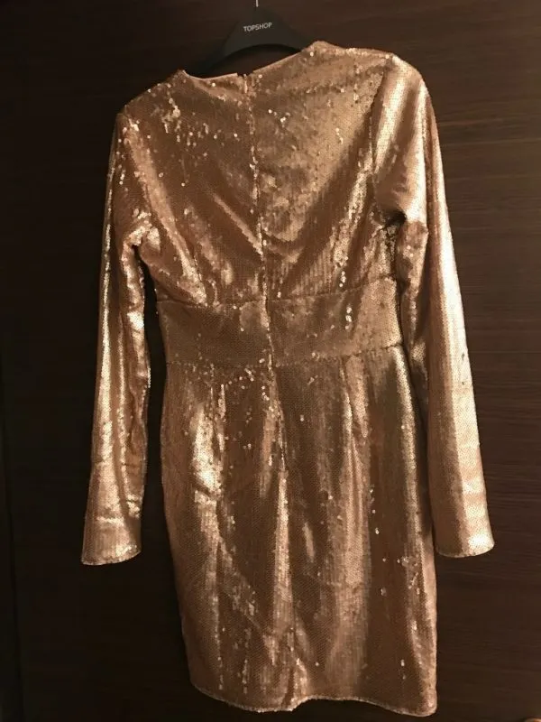 Rochie de seară Missguided EU 36 | Auriu, Mini, Poliester - Image 7