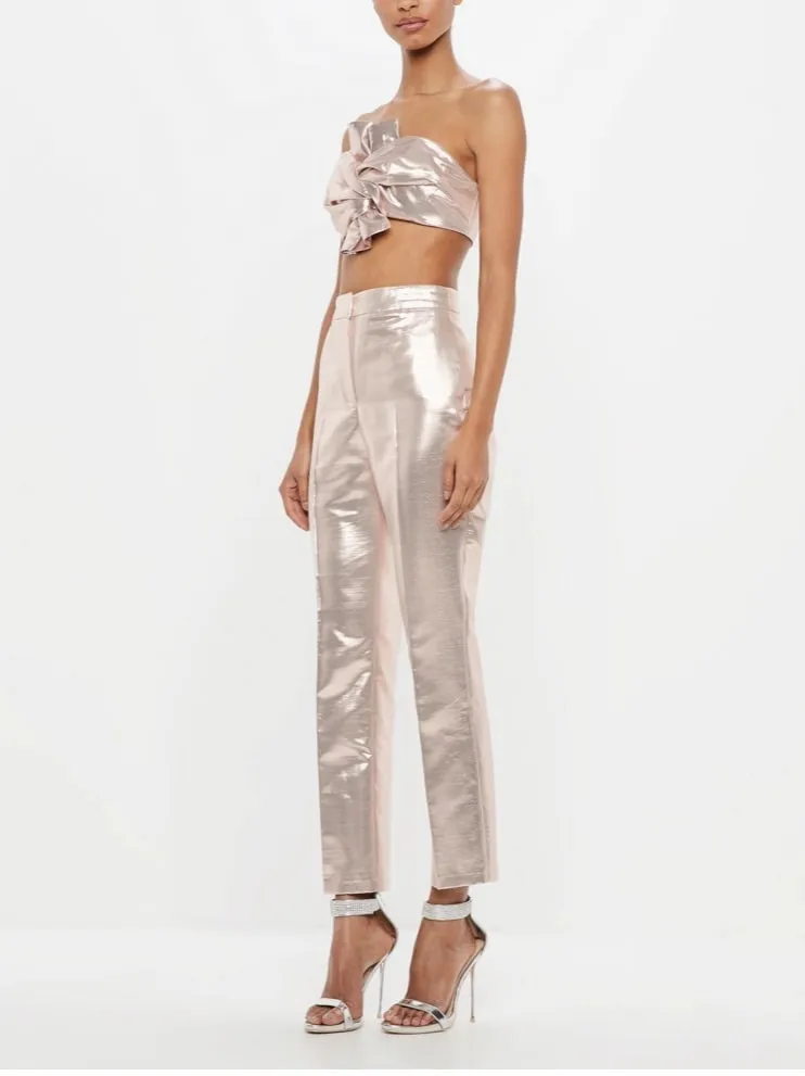 Pantaloni Missguided EU 38 | Roz, Lungi, Poliester - Image 7