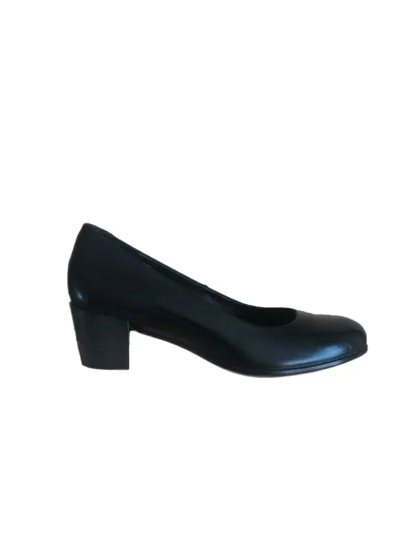 Pantofi cu toc înalt ECCO EU 37 | Negru, Piele naturală