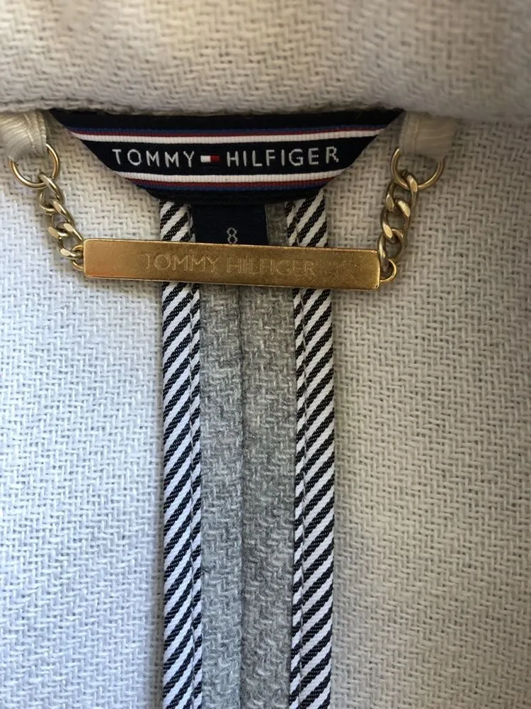 Palton lung Tommy Hilfiger M | Gri, Fără glugă - Image 5