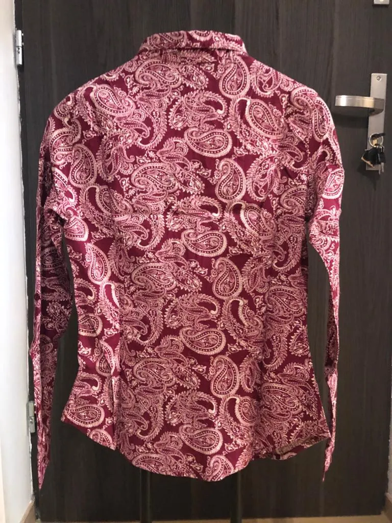 Cămașă TERRANOVA S | Burgundy, Normal - Image 3
