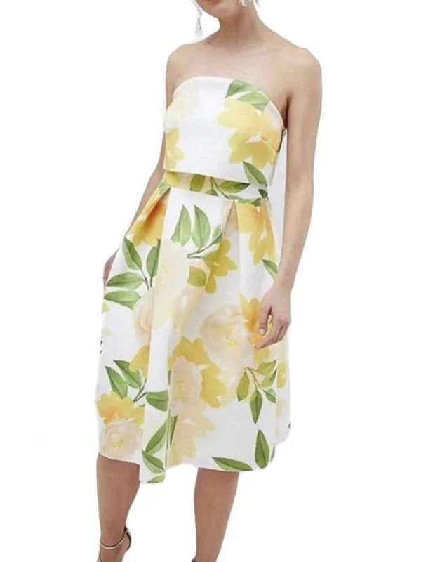 Rochie de seară ASOS XS | Alb, Midi