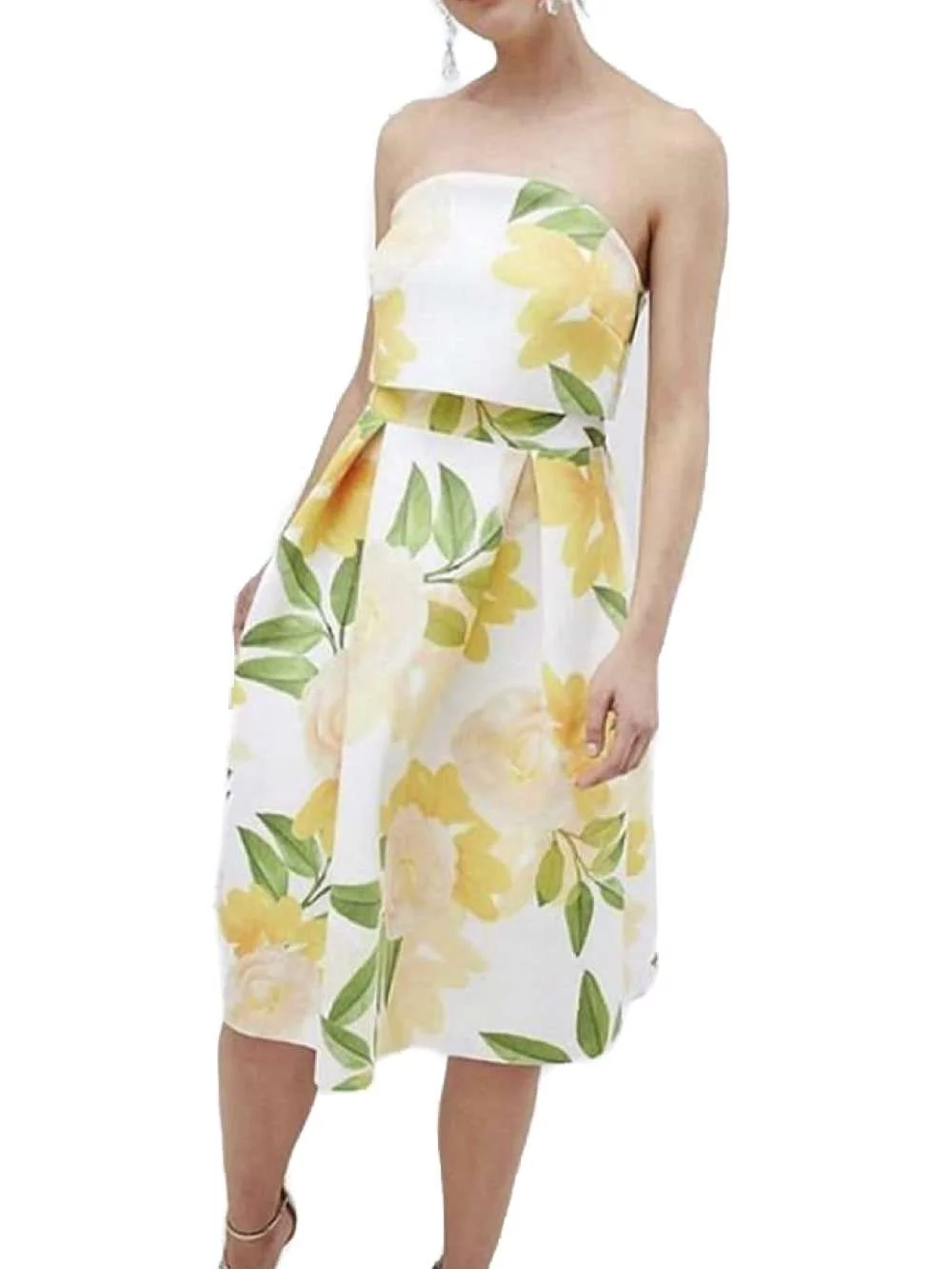 Rochie de seară ASOS XS | Alb, Midi